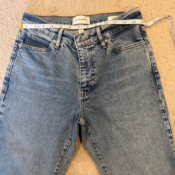 FRAME The Borrowed Mid Rise Boyfriend Jeans Ricochet Women's Size 26 - Picture 9 of 12